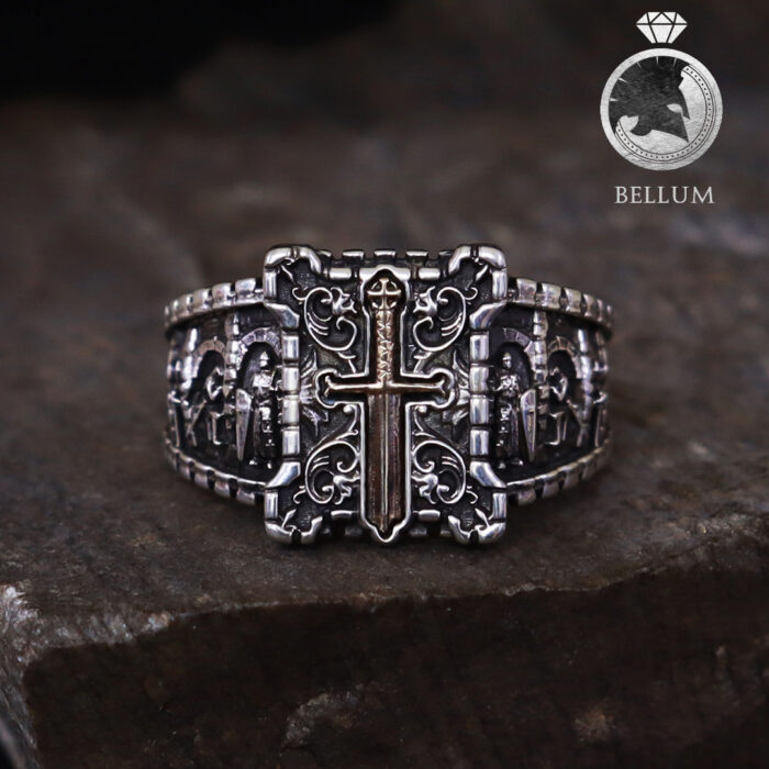 Chevalière "Le templier" (argent 925)