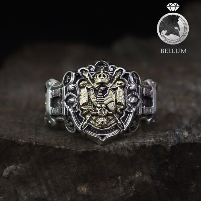 Chevalière "l'Empereur" (Argent 925 Bronze/Or 18ct)